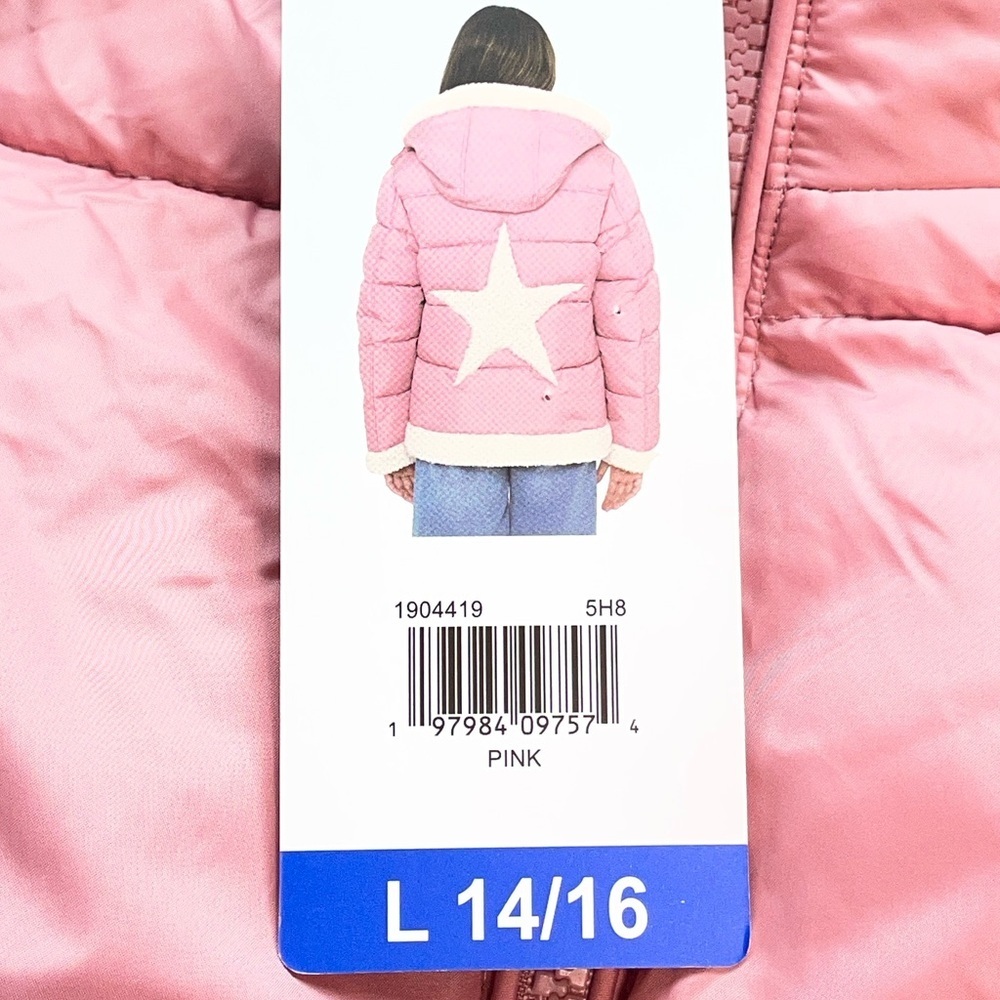 Sam Edelman Jacket Pink Sherpa Star
Puffer Youth L 14/16
NWT - Picture 10 of 11